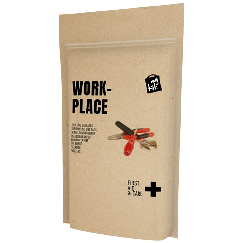 Kit de secours publicitaire Lieu de travail MyKit Marron kraft